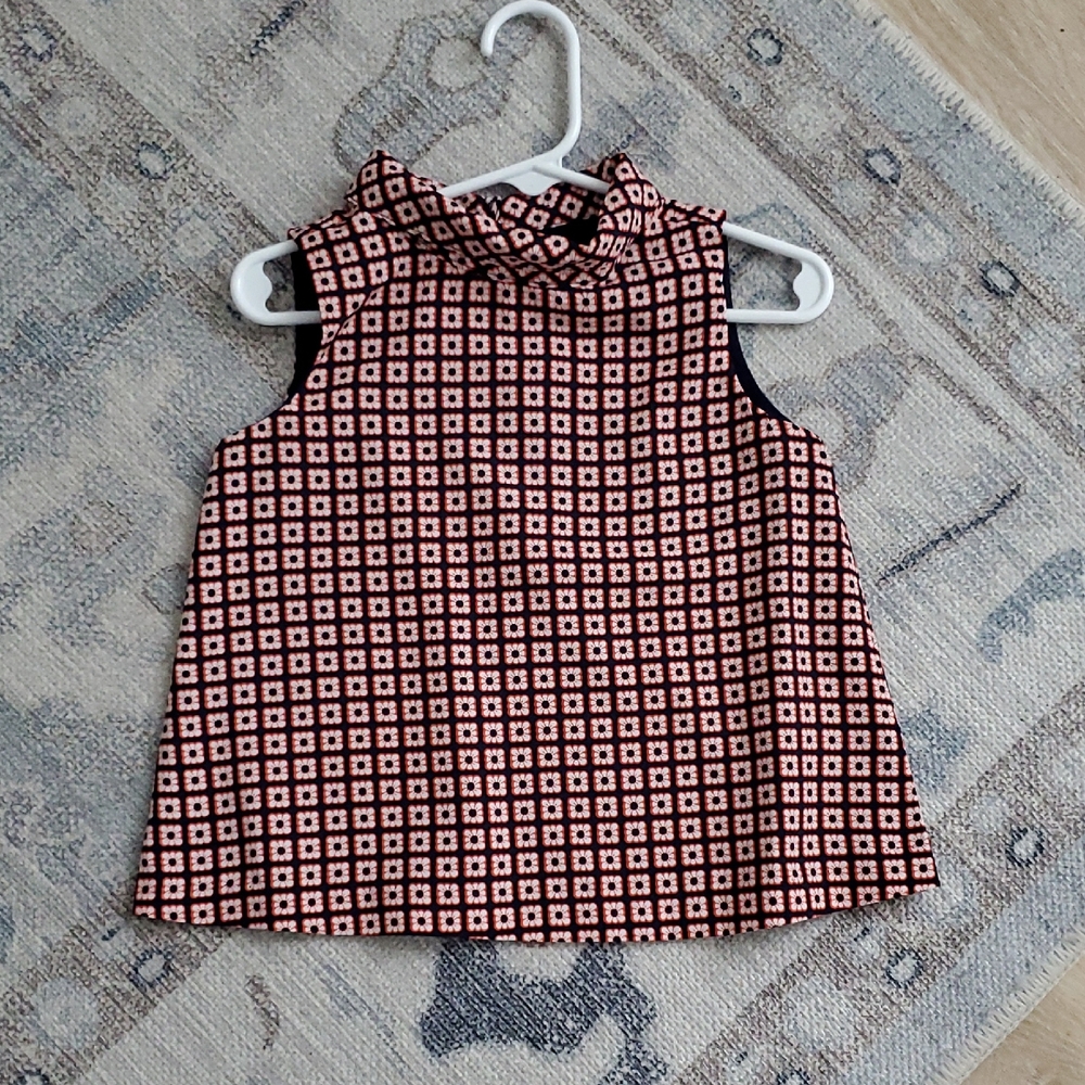 Janie and Jack Toddler Girls Mod Floral Print Blouse Top Sz3